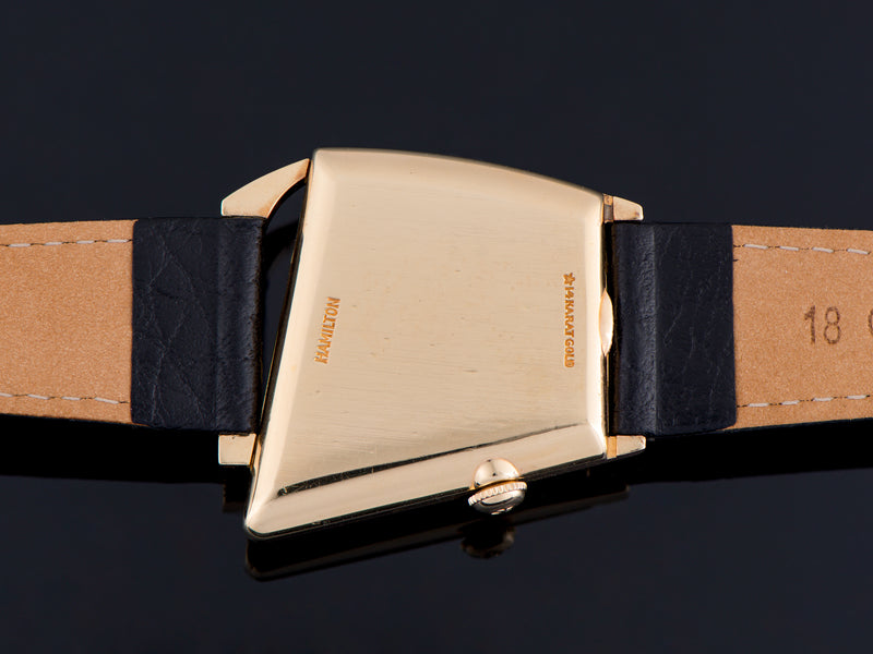Hamilton Flight I 14K Solid Gold Watch Case Back