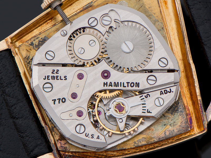 Hamilton Inception Watch Hamilton Flight I 14K Solid Gold Watch
