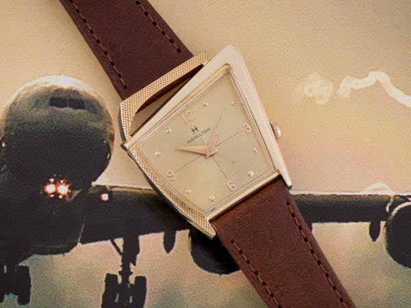 Hamilton Flight II Asymmetric Watch With Original Dial