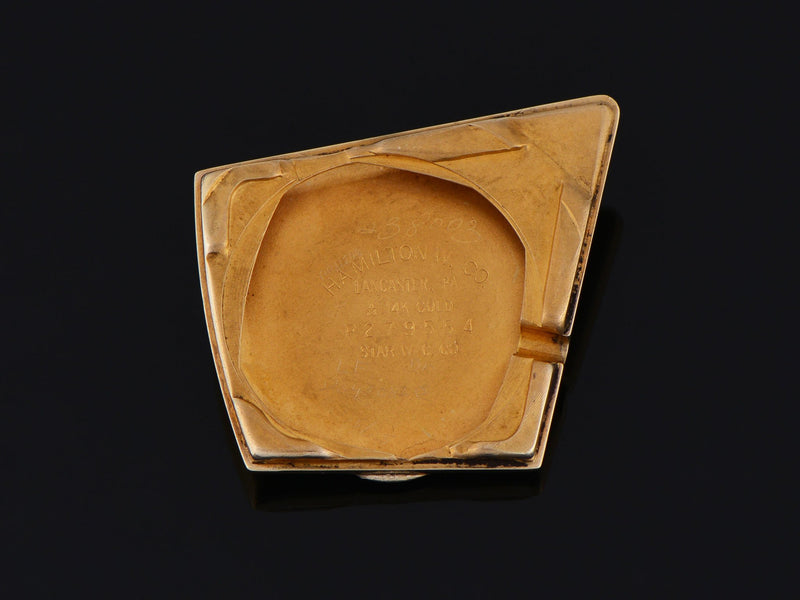 Hamilton Flight I 14K Solid Gold Inner Watch Case Back