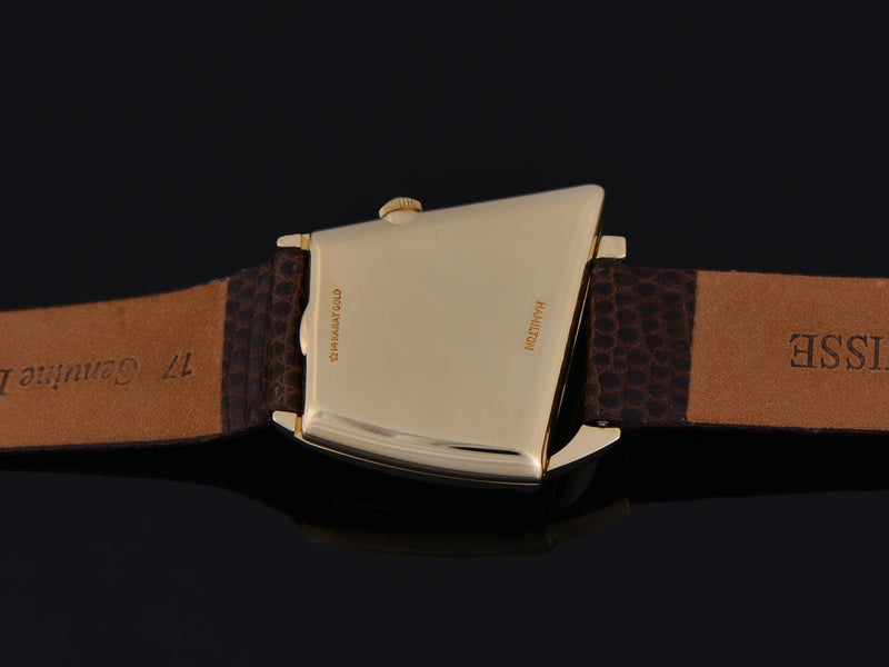 Hamilton Flight I 14K Solid Gold Watch Case Back