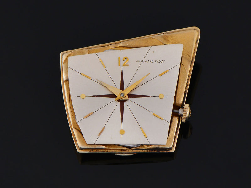 Hamilton Flight I Gold Watch Dial