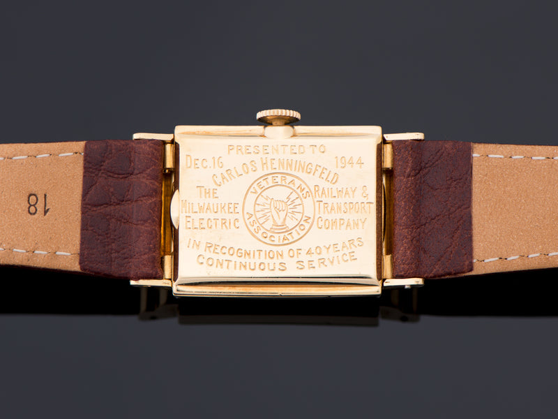 Hamilton Gordon 18K Yellow Gold Watch Case Back