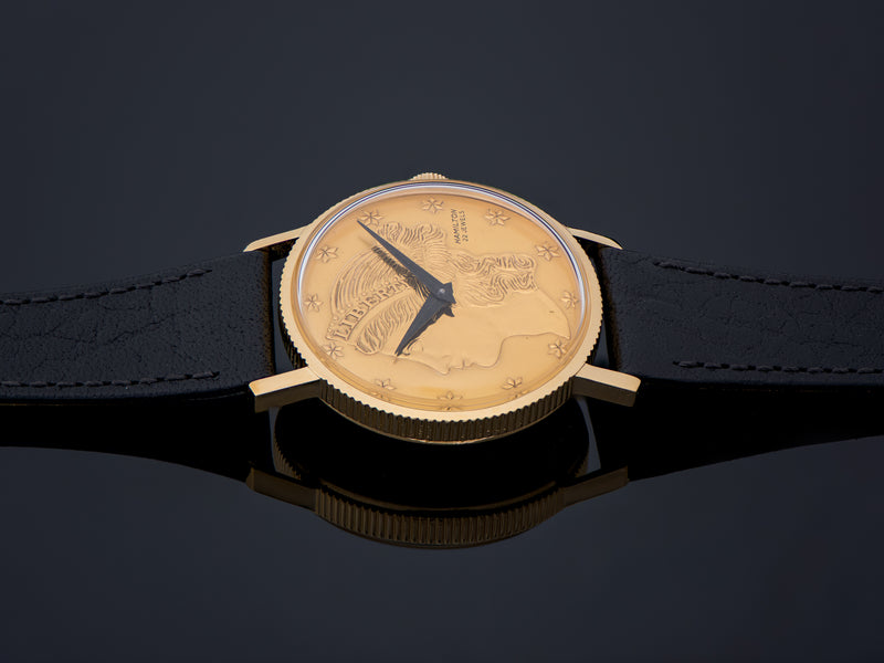 Hamilton Liberty Coin 10K RGP Watch