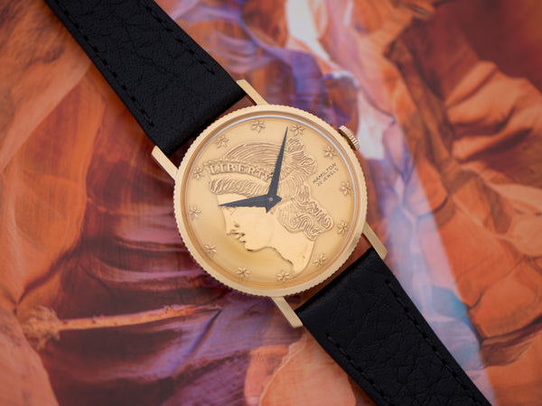 Hamilton Liberty Coin 10K RGP Watch
