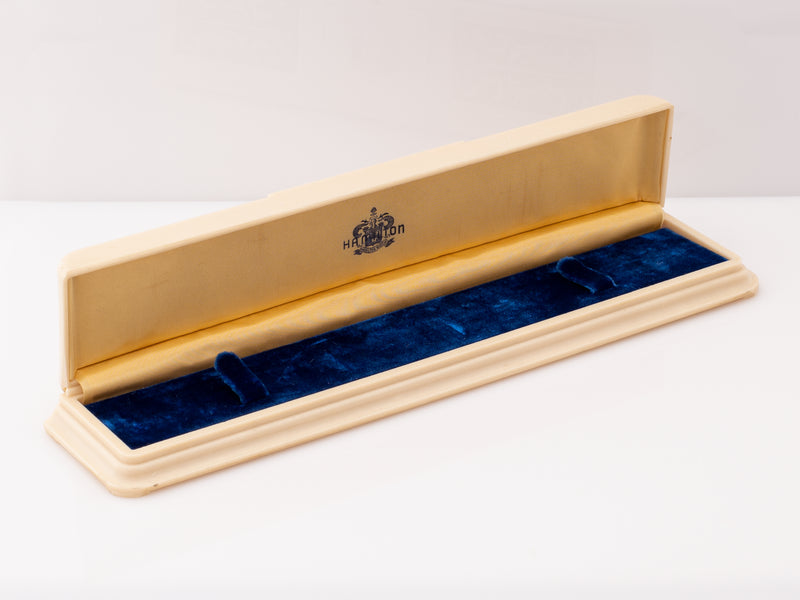 Hamilton Long Flat Celluloid Box Circa 1930s to 40s
