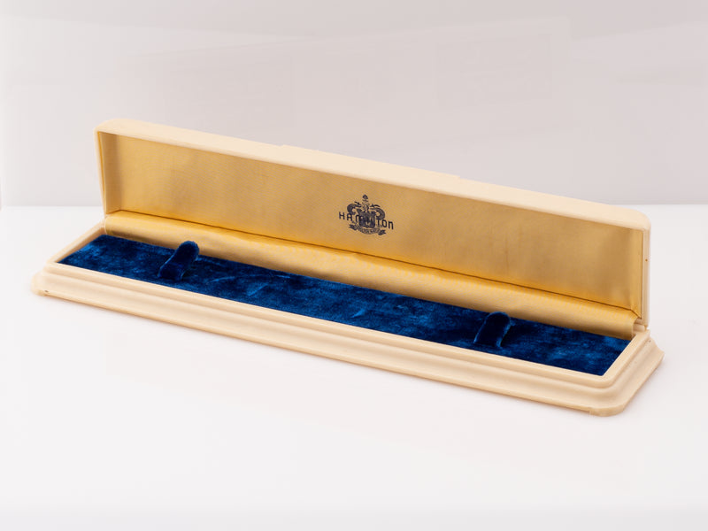 Hamilton Long Flat Celluloid Box Circa 1930s to 40s