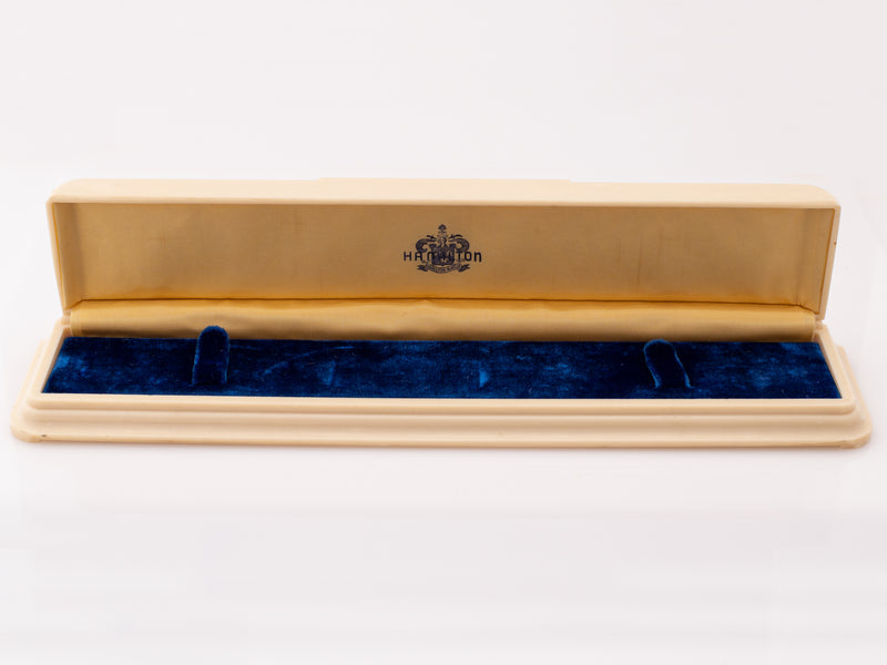 Hamilton Long Flat Celluloid Box Circa 1930s to 40s