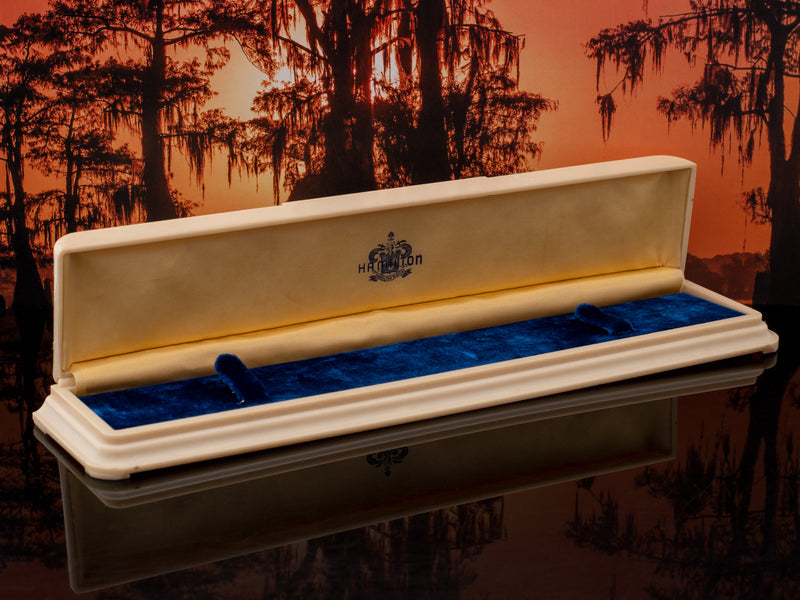 Hamilton Long Flat Celluloid Box Circa 1930s to 40s