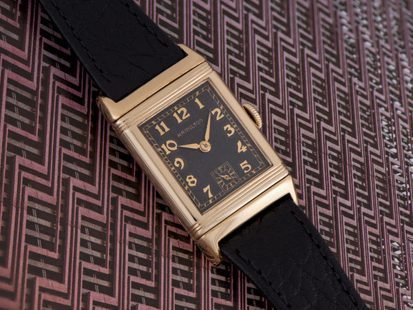 Hamilton Otis "Reverso" Original Black Dial Watch