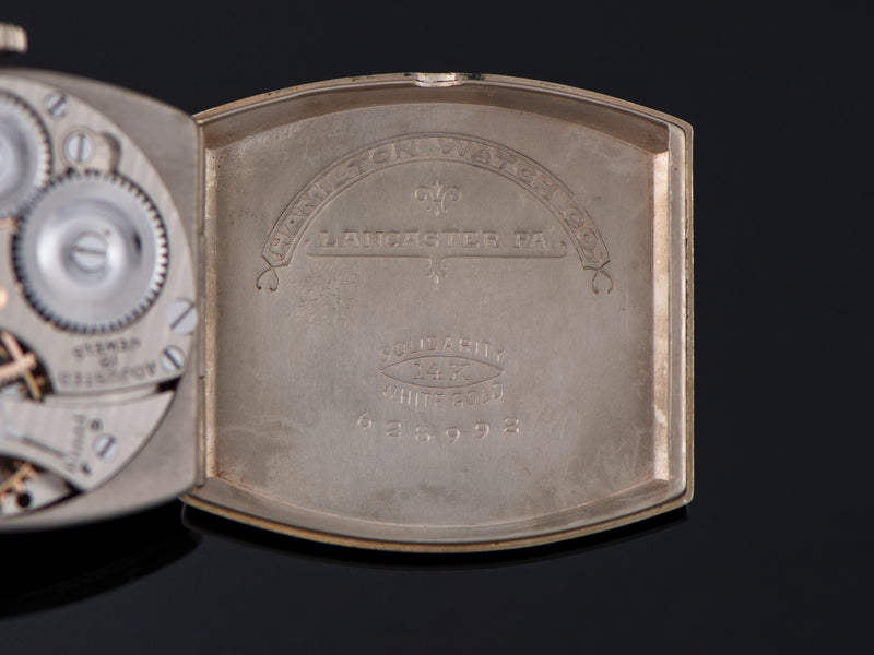 Hamilton Packard Award Langley 14K White Gold Inner Watch Case Back