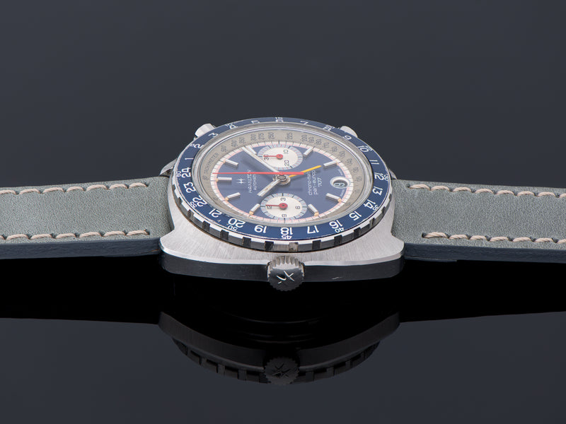 Hamilton Pan Europ 707 Chrono-Matic GMT Caliber 11 Watch