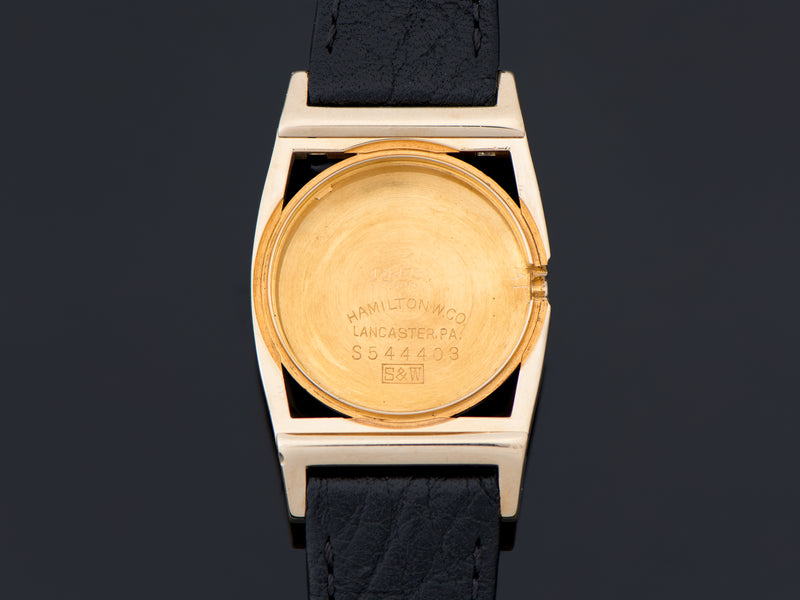 Hamilton Piping Rock 14K Yellow Gold Inner Watch Case Back