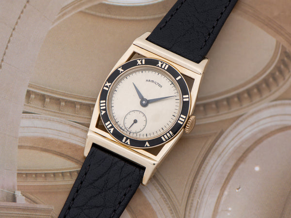 Hamilton Piping Rock 14K Yellow Gold Watch