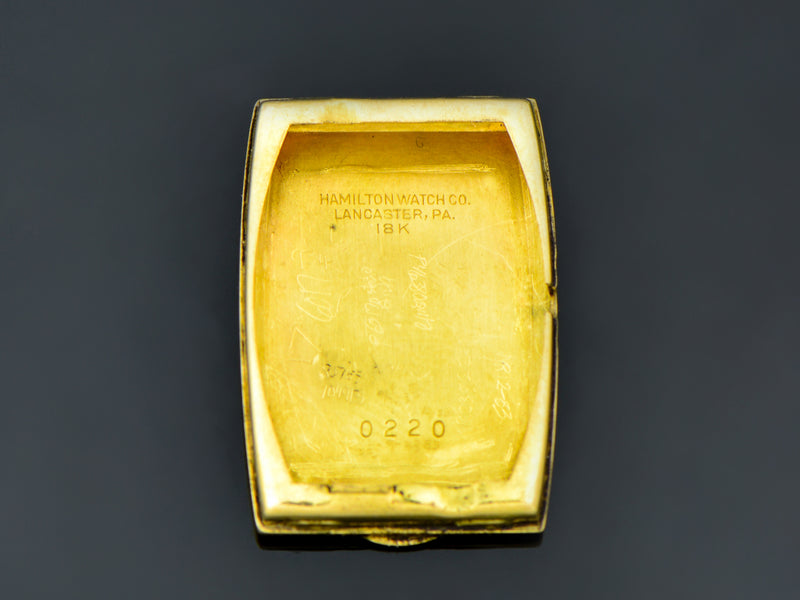 Hamilton Richmond 18K Gold Watch Inner Case Back | Vintage