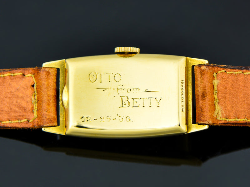 Hamilton Richmond 18K Gold Watch Case Back | Vintage