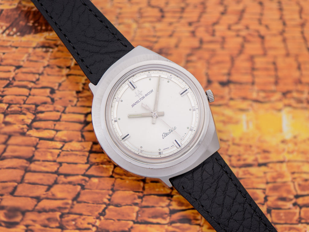 Hamilton-Ricoh 555E Stainless Steel Asymmetric Watch