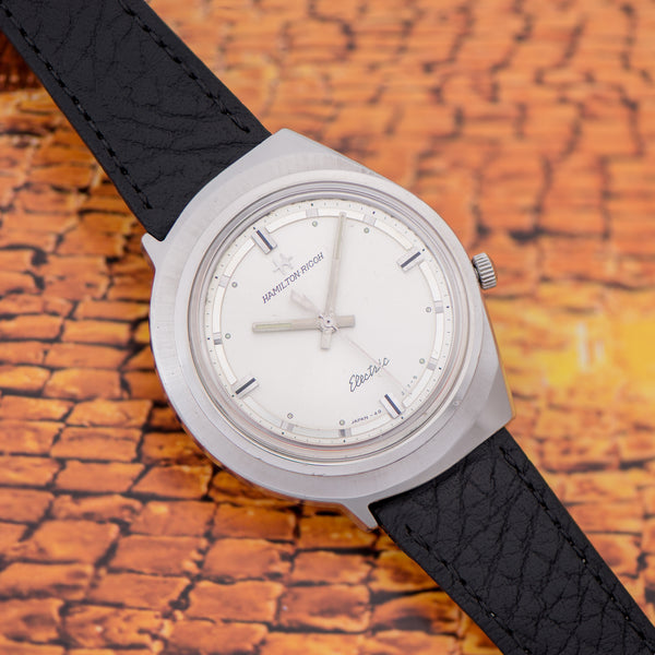 Hamilton-Ricoh 555E Stainless Steel Asymmetric Watch