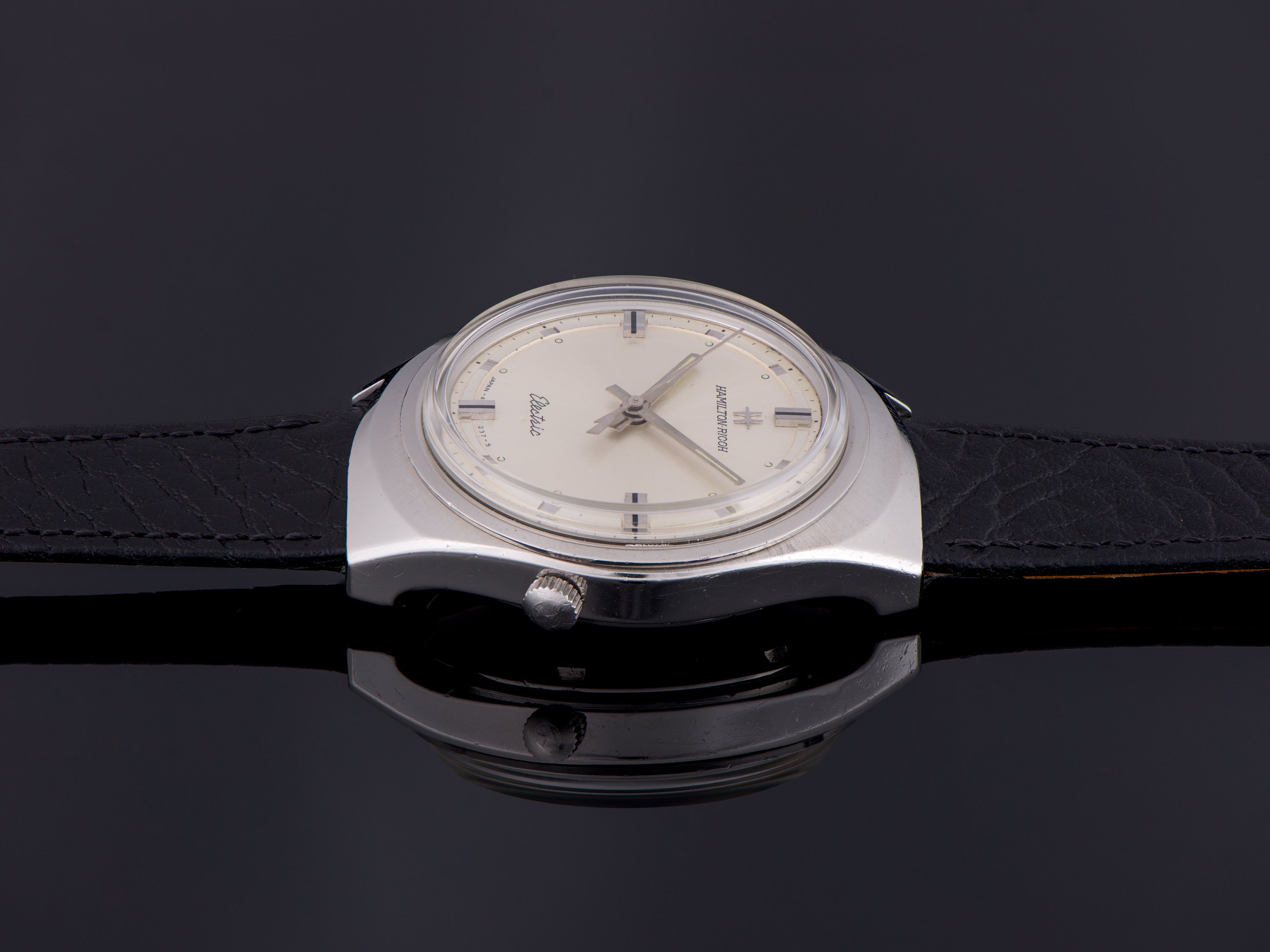 Hamilton-Ricoh 555E Stainless Steel Asymmetric Watch