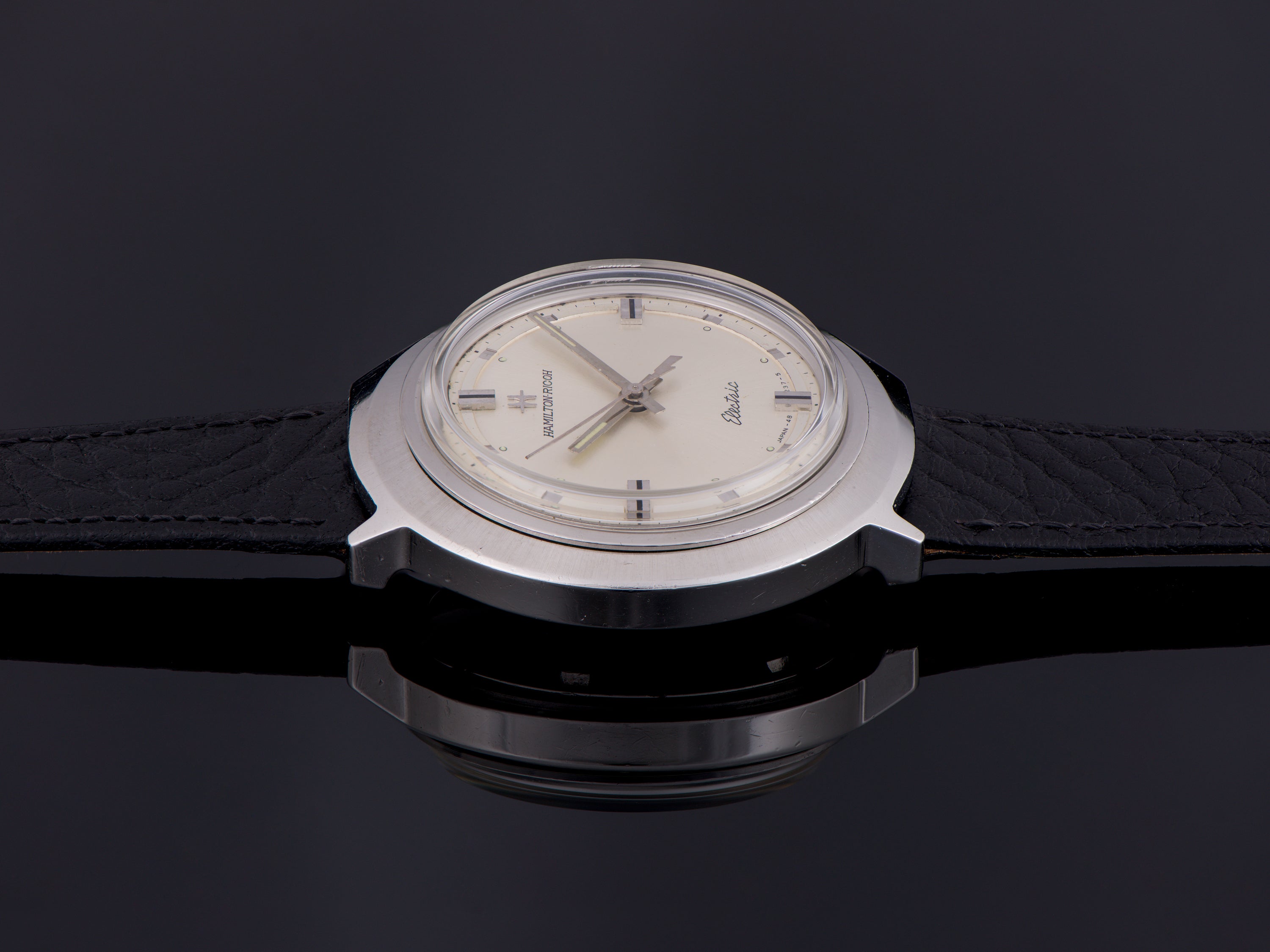 Hamilton-Ricoh 555E Stainless Steel Asymmetric Watch
