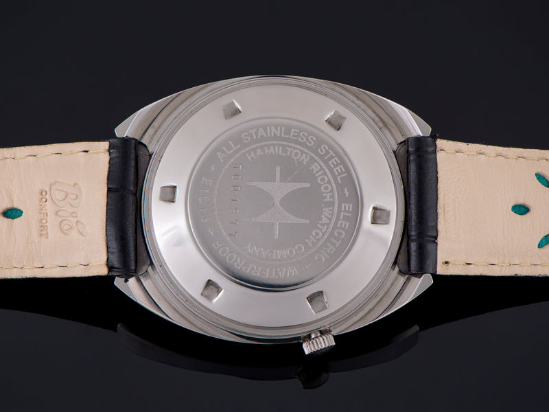 Hamilton-Ricoh 555E Stainless Steel Watch Case Back