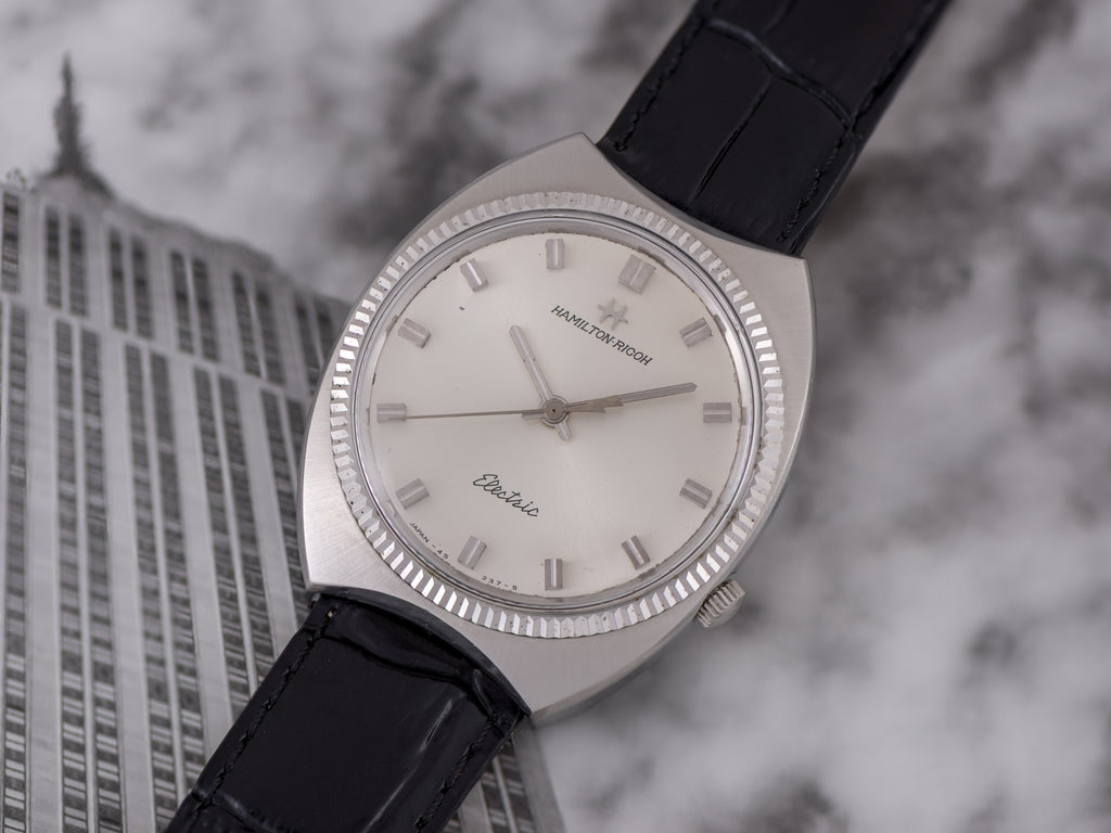 Hamilton-Ricoh 555E Stainless Steel Watch | Unwind In Time