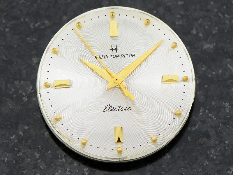Hamilton-Ricoh 555E Engine Turned Watch Dial