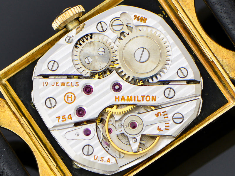 Hamilton Robert 14K Gold Watch 754 Movement
