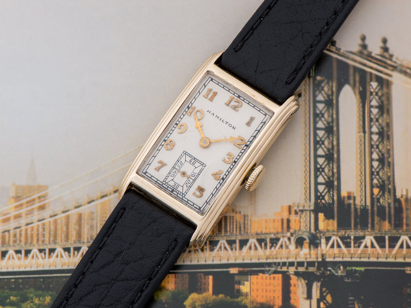 Hamilton Seneca 14K Solid Gold Watch