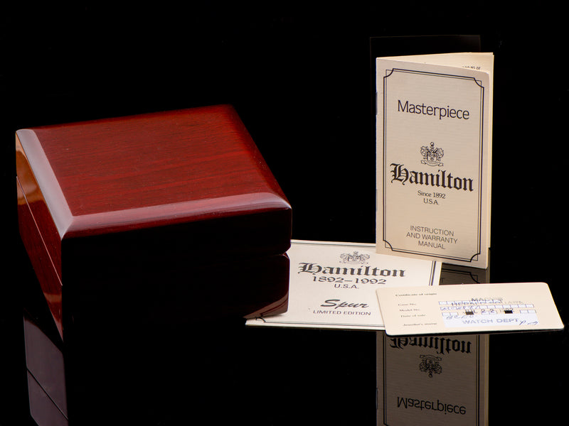 Hamilton Spur 18K Solid Gold Limited Edition Reissue Watch Box and Papers