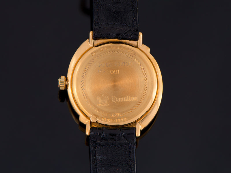Hamilton Spur 18K Solid Gold Limited Edition Reissue Watch Case Back