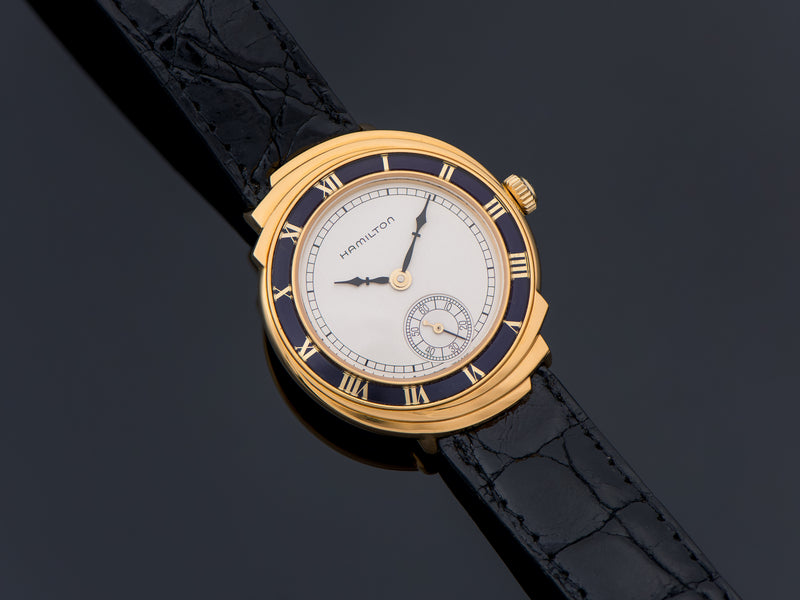Hamilton Spur 18K Solid Gold Limited Edition Reissue Watch NOS