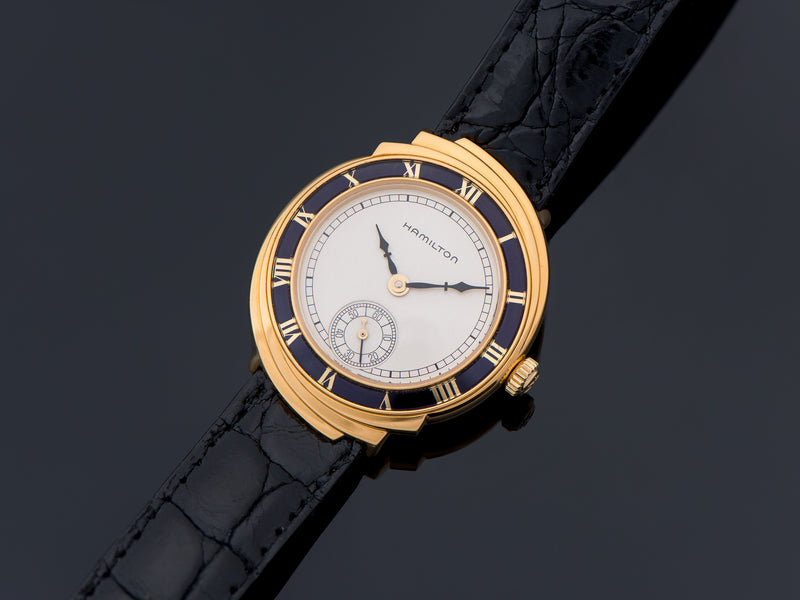 Hamilton Spur 18K Solid Gold Limited Edition Reissue Watch NOS