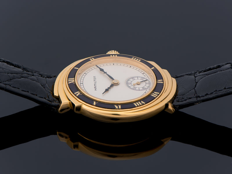 Hamilton Spur 18K Solid Gold Limited Edition Reissue Watch NOS