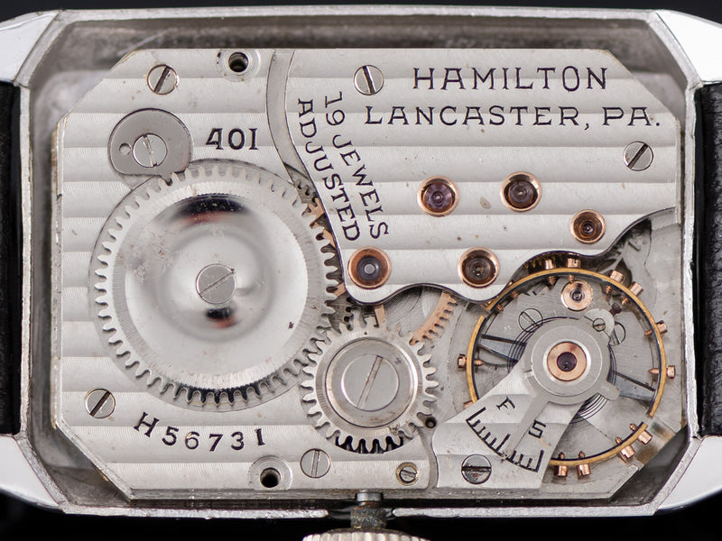 Hamilton Stanley White Gold Filled Explorer Series Watch 401 Movement