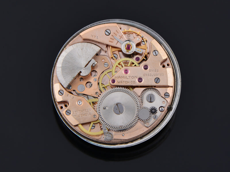 Hamilton T-403 "Shark" White Gold Filled Thin-O-Matic Watch Automatic Movement