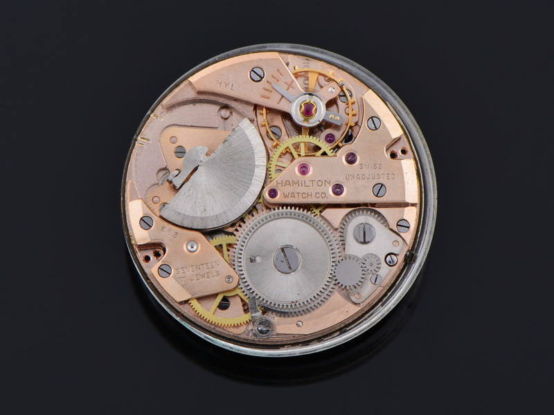 Hamilton T-403 "Shark" White Gold Filled Thin-O-Matic Watch Automatic Movement