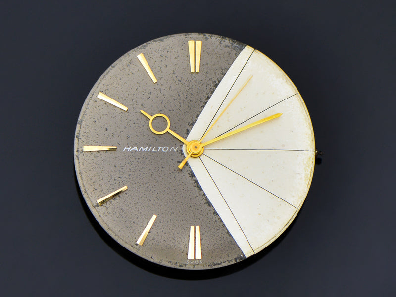 Hamilton T-403 "Shark" White Gold Filled Thin-O-Matic Watch Dial