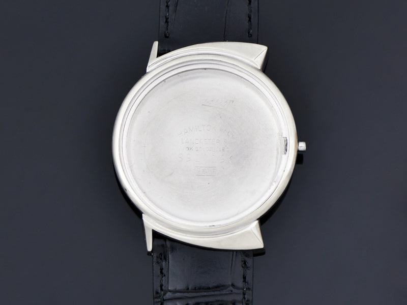 Hamilton T-403 "Shark" White Gold Filled Thin-O-Matic Watch Inner Case Back
