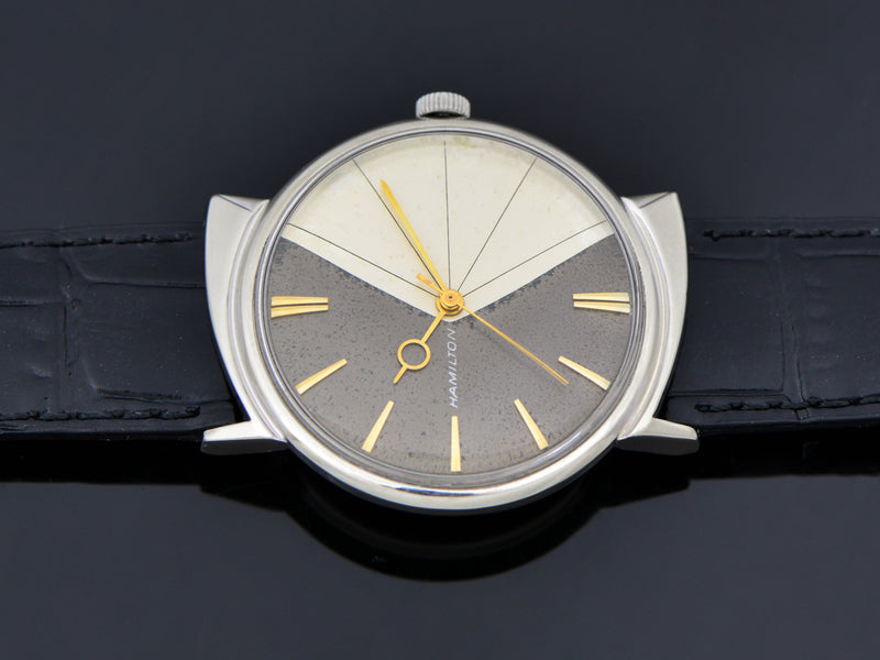 Hamilton T-403 "Shark" White Gold Filled Thin-O-Matic Watch