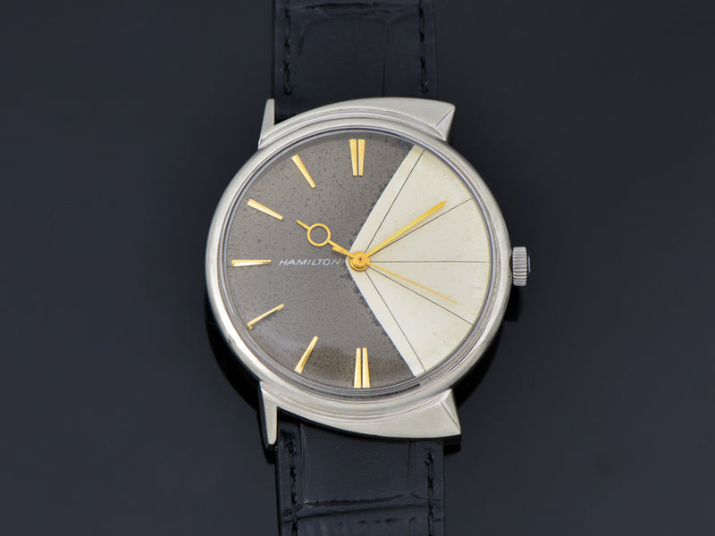 Hamilton T-403 "Shark" White Gold Filled Thin-O-Matic Watch