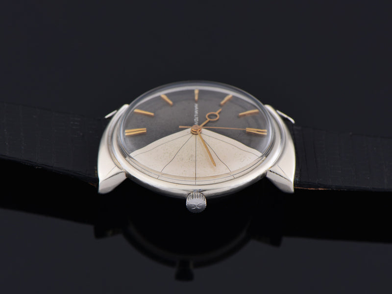 Hamilton T-403 "Shark" White Gold Filled Thin-O-Matic Watch