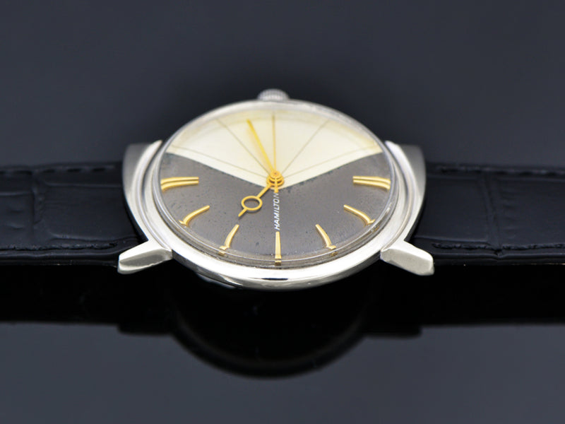 Hamilton T-403 "Shark" White Gold Filled Thin-O-Matic Watch