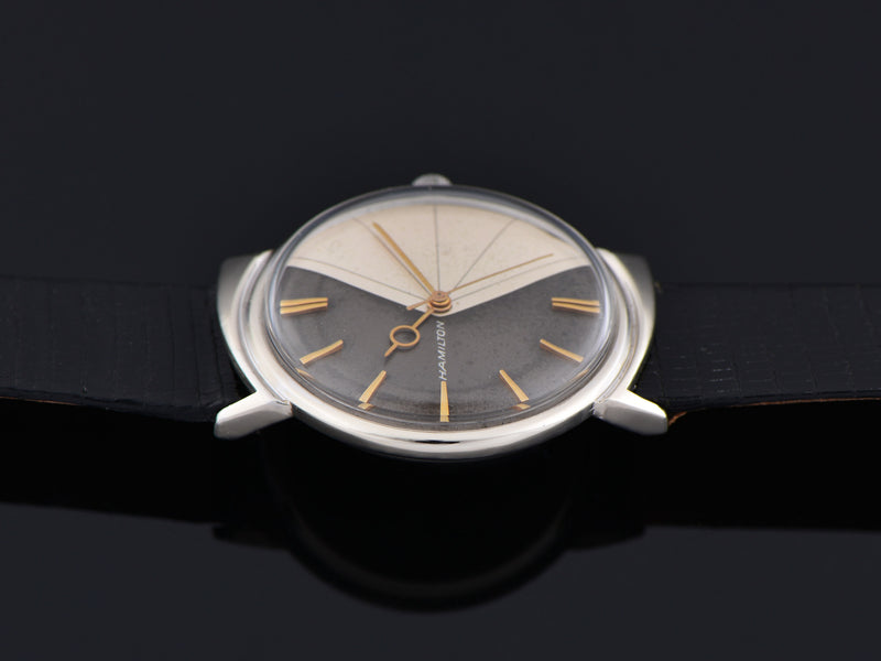 Hamilton T-403 "Shark" White Gold Filled Thin-O-Matic Watch