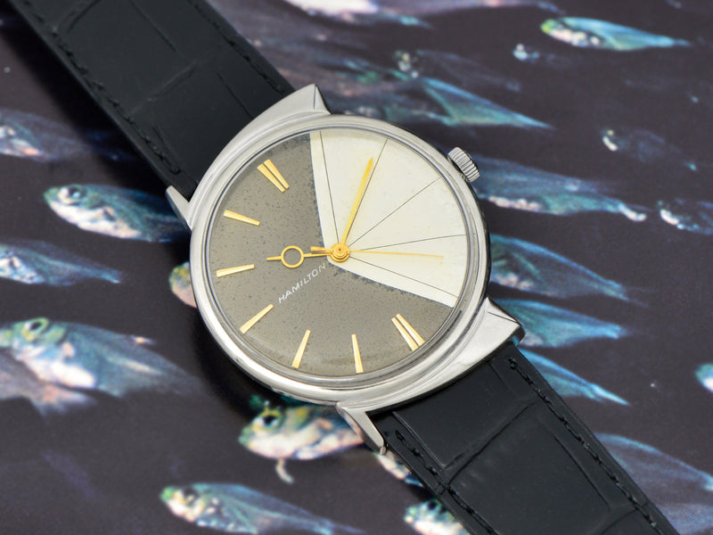 Hamilton T-403 "Shark" White Gold Filled Thin-O-Matic Watch