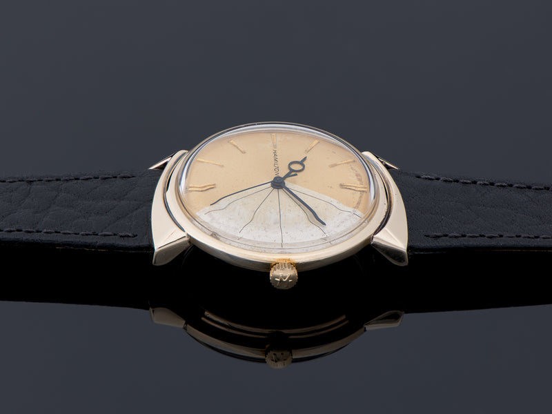 Hamilton T-403 "Shark" Yellow Gold Filled Thin-O-Matic Watch