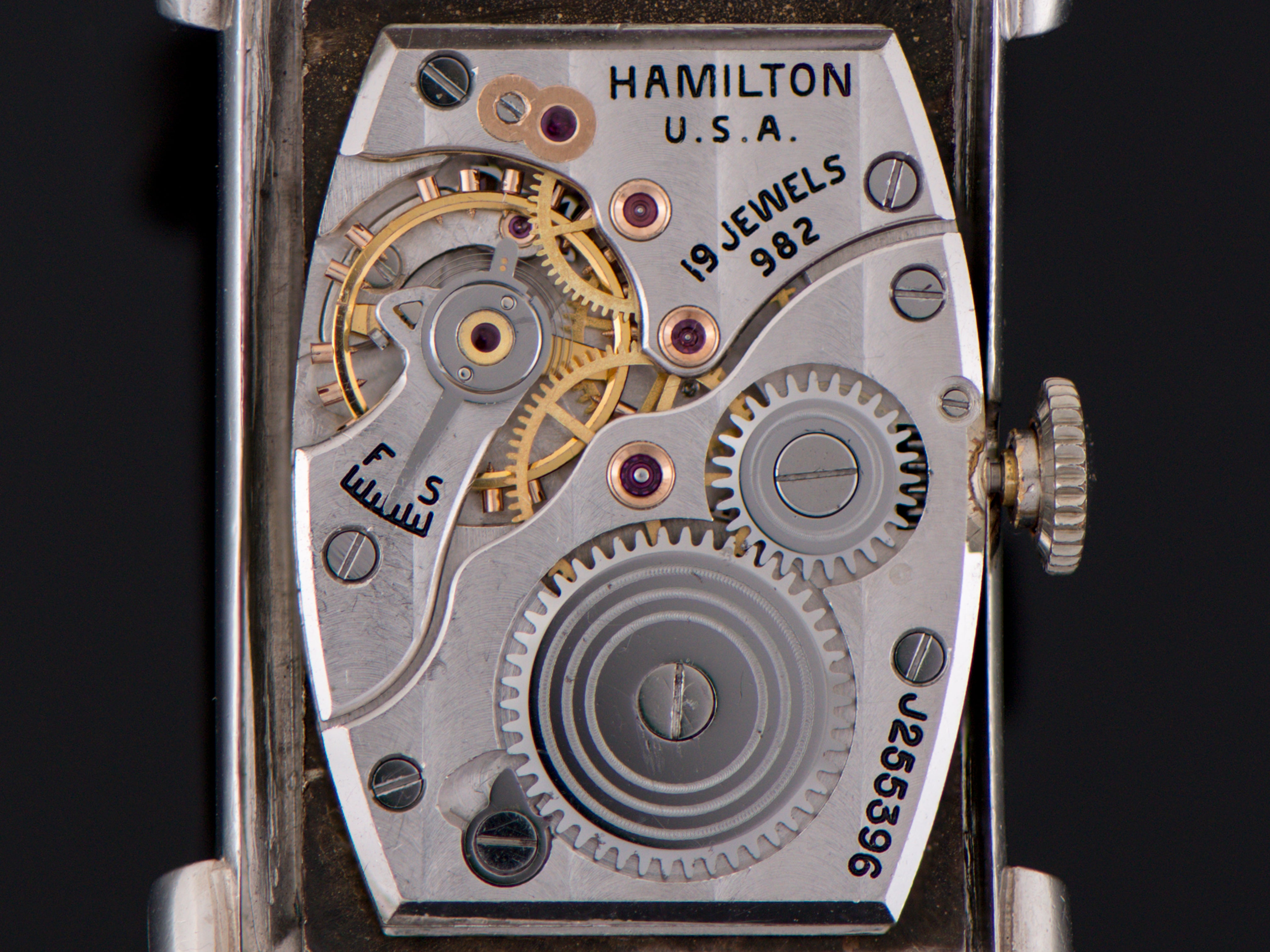 Hamilton Top Hat Private Label Platinum Diamond Dial Watch | Unwind In Time