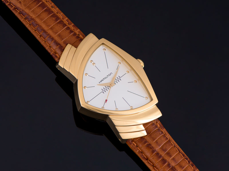 Hamilton Ventura Reissue Gold Tone Watch