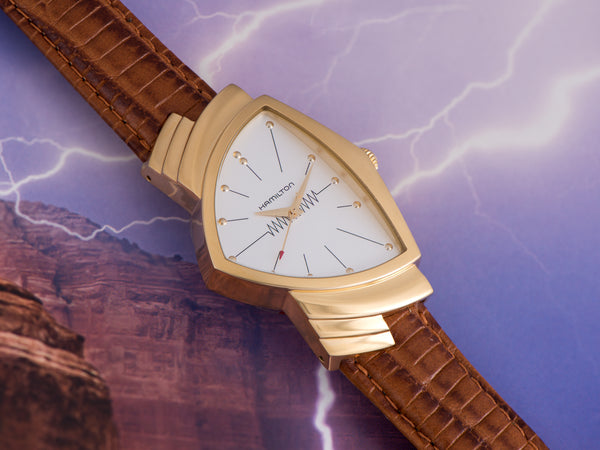 Hamilton Ventura Reissue Gold Tone Watch