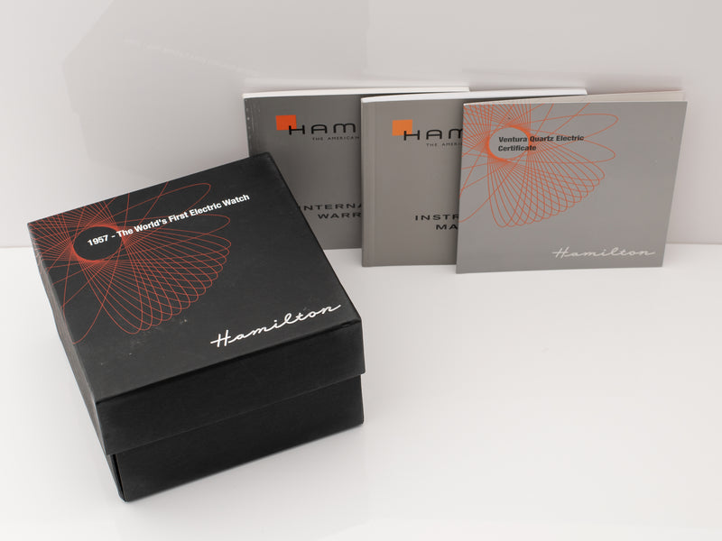 Hamilton Ventura Reissue Limited 50th Anniversary Edition Watch Rose Gold H244210 #776/1000 Original Outer Box and Papers